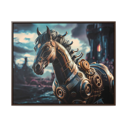 The Mechanical Steed of Dystopia - Gallery Canvas Wraps, Horizontal Frame