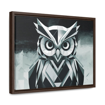 "Geometric Sentinel" - Gallery Canvas Wraps, Horizontal Frame