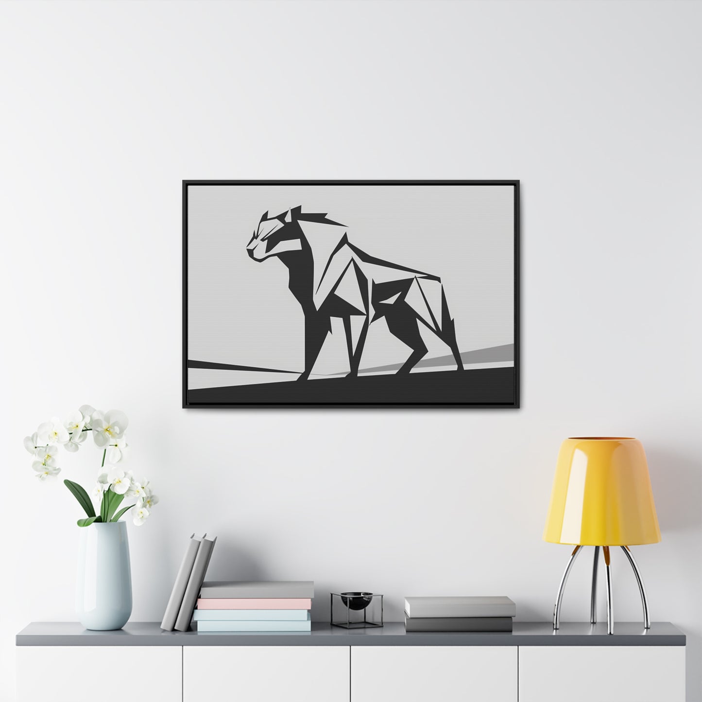 Geometric Beast - Gallery Canvas Wraps, Horizontal Frame