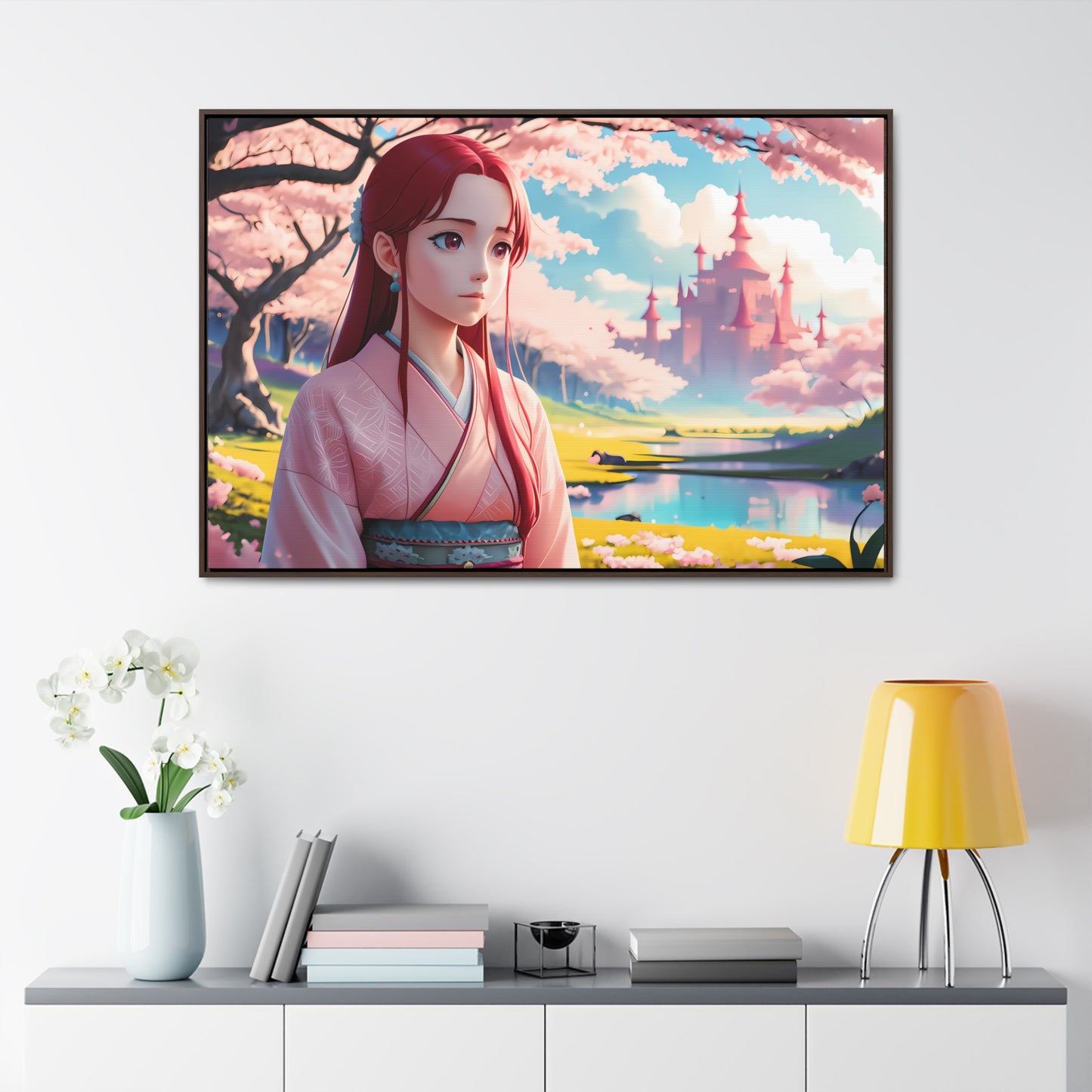 "Whispers of Spring in the Enchanted Realm" - Gallery Canvas Wraps, Horizontal Frame