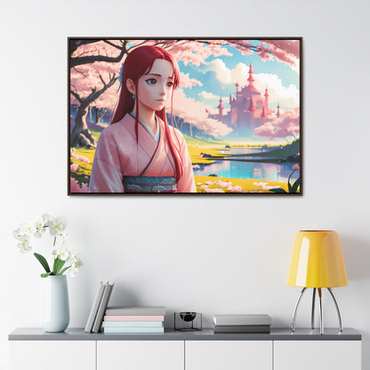 "Whispers of Spring in the Enchanted Realm" - Gallery Canvas Wraps, Horizontal Frame