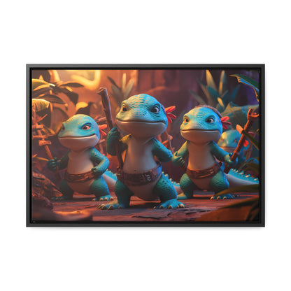 Guardians of the Jungle Tribe - Gallery Canvas Wraps, Horizontal Frame