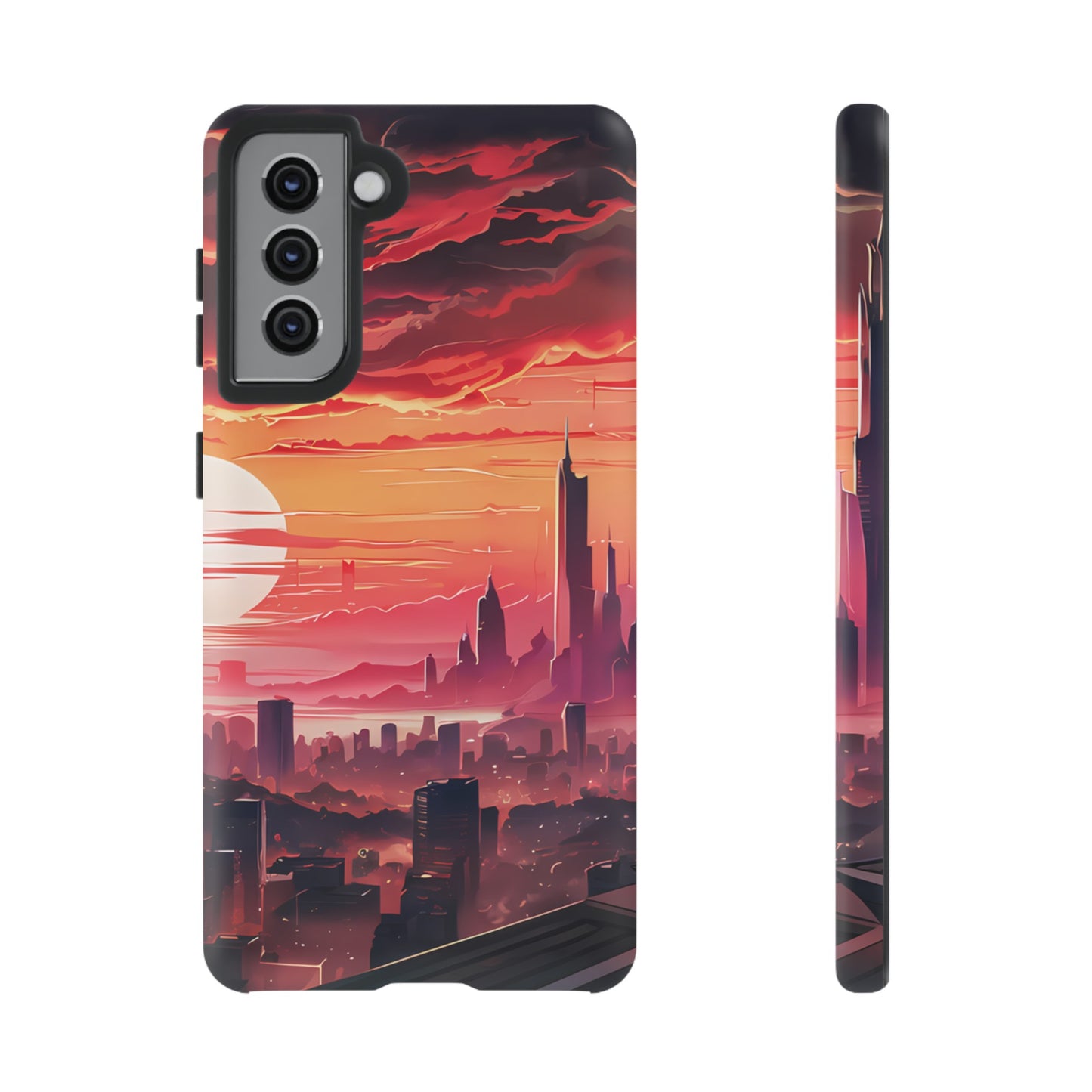 Anime City at Dawn - Smartphone Tough Cases