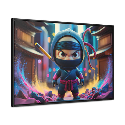 Tiny Ninja, Big Attitude - Gallery Canvas Wraps, Horizontal Frame