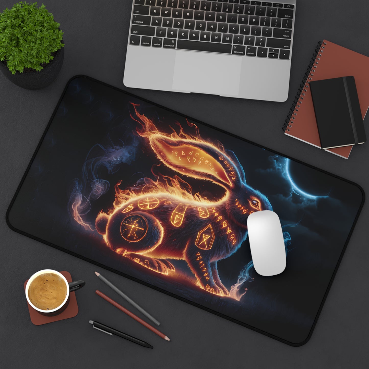 Mystical Rabbit - Desk Mat