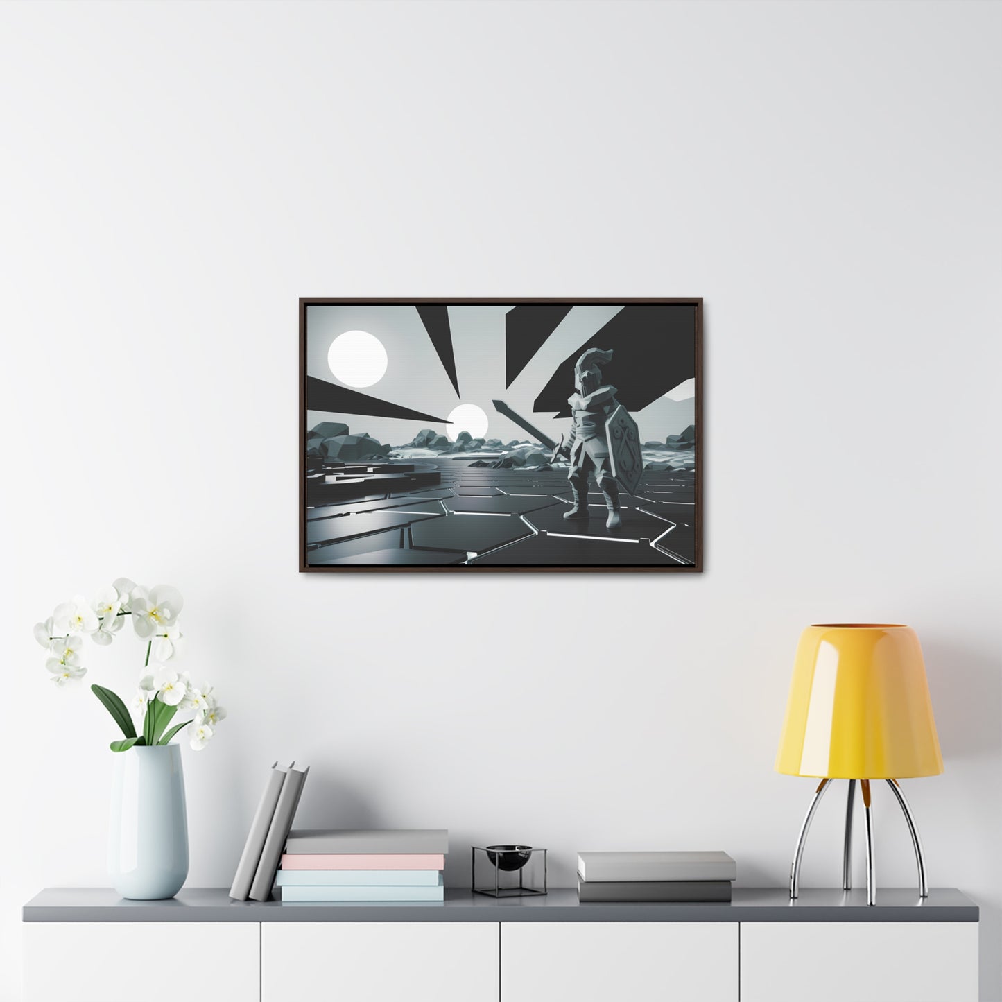 Guardian of the Twin Suns - Gallery Canvas Wraps, Horizontal Frame