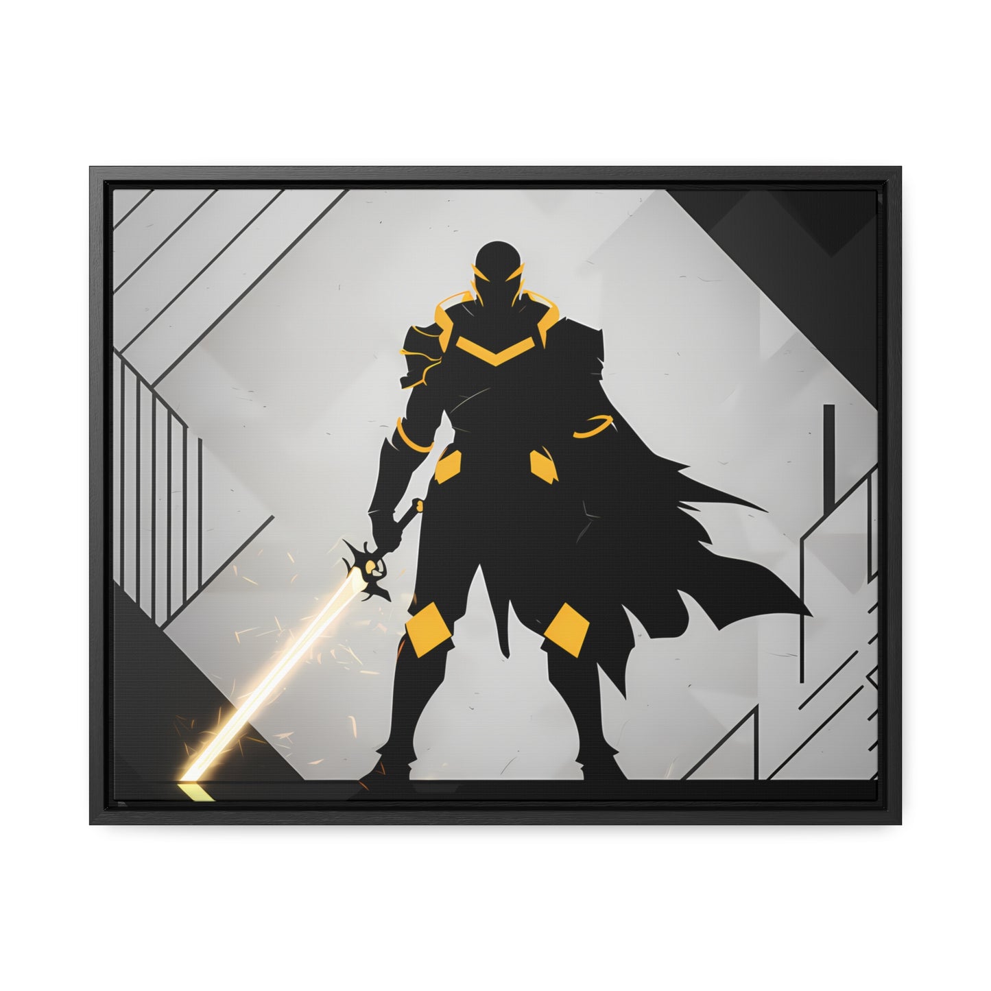 The Sentinel of Shadows - Gallery Canvas Wraps, Horizontal Frame