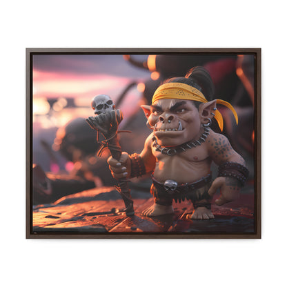 Goblin Warlord at Sunset - Gallery Canvas Wraps, Horizontal Frame