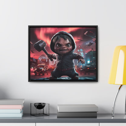 "Revenge of the Tiny Titan" - Gallery Canvas Wraps, Horizontal Frame