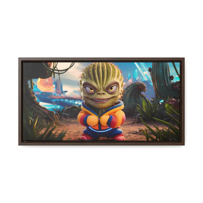 "Desert Champion: The Prickly Warrior" - Gallery Canvas Wraps, Horizontal Frame