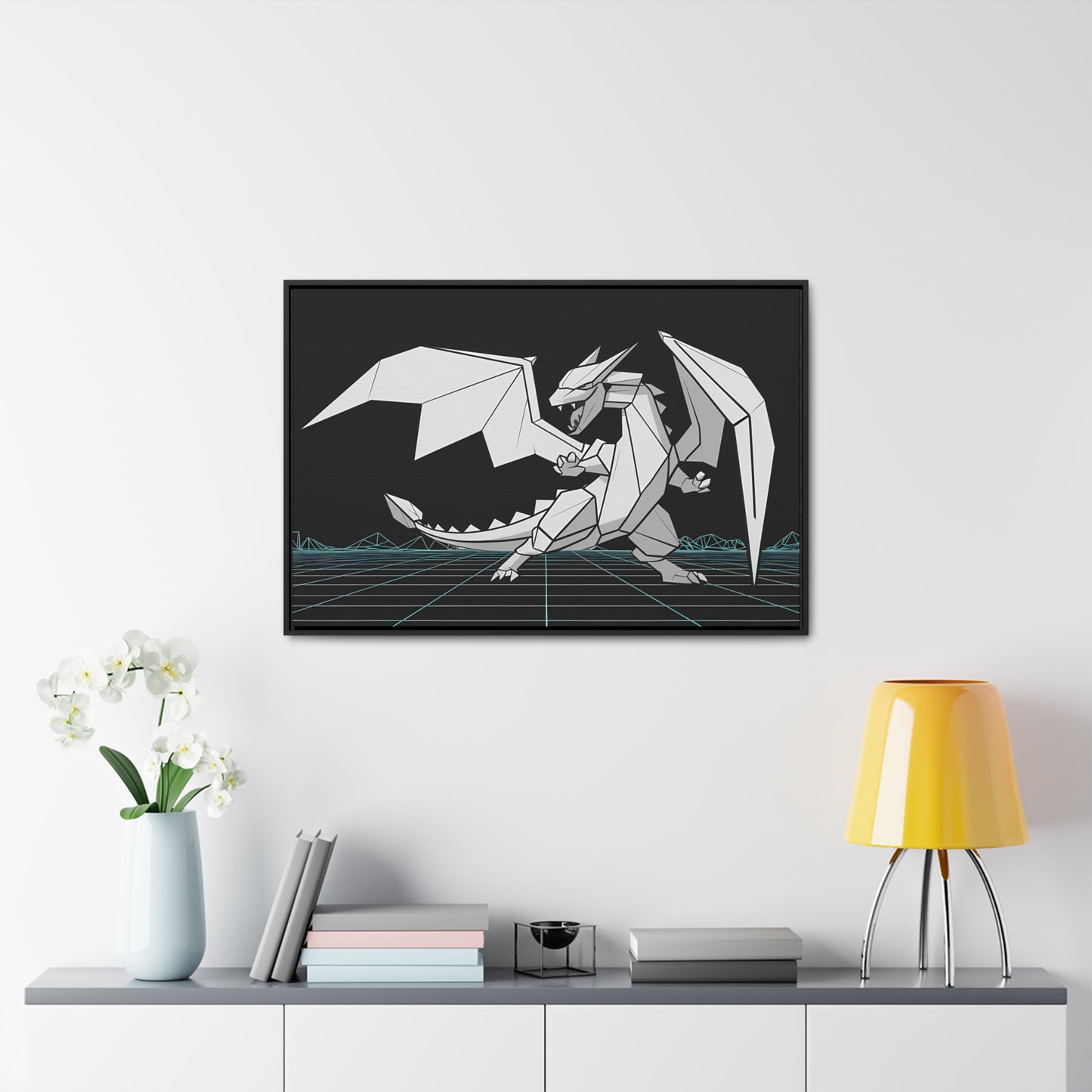 Cyber Dragon Unleashed - Gallery Canvas Wraps, Horizontal Frame