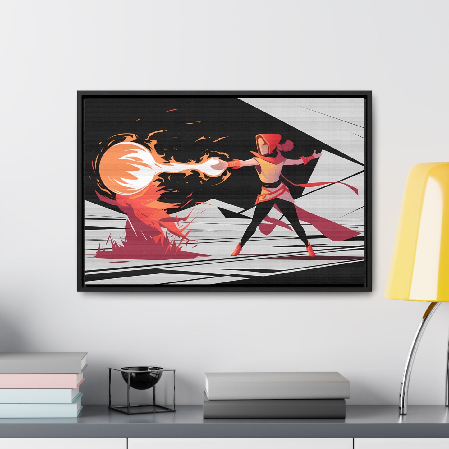 Conjuring the Firestorm - Gallery Canvas Wraps, Horizontal Frame