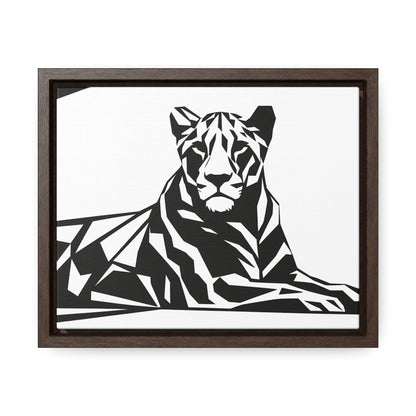 Majestic Geometric Tiger - Gallery Canvas Wraps, Horizontal Frame