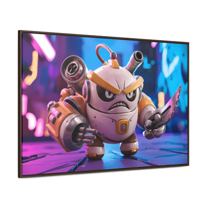 Battle-Ready Robo Warrior - Gallery Canvas Wraps, Horizontal Frame