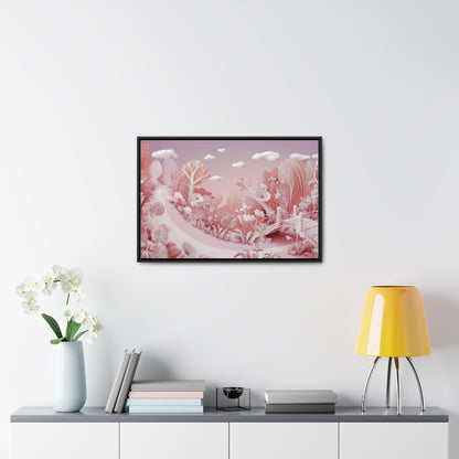 Whimsical Dawn Garden - Gallery Canvas Wraps, Horizontal Frame