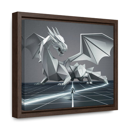 Confrontation in the Digital Realm - Gallery Canvas Wraps, Horizontal Frame