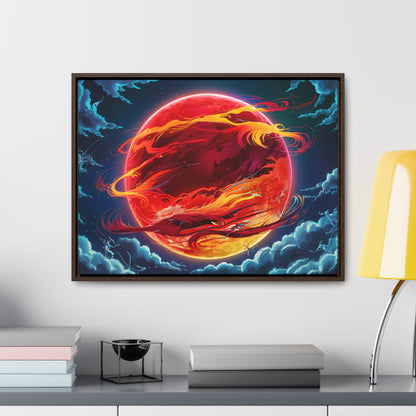 Eclipse of the Eternal Phoenix - Gallery Canvas Wraps, Horizontal Frame