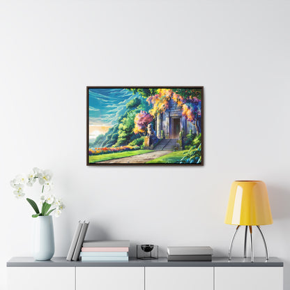 Sanctuary of the Forgotten Dawn - Gallery Canvas Wraps, Horizontal Frame