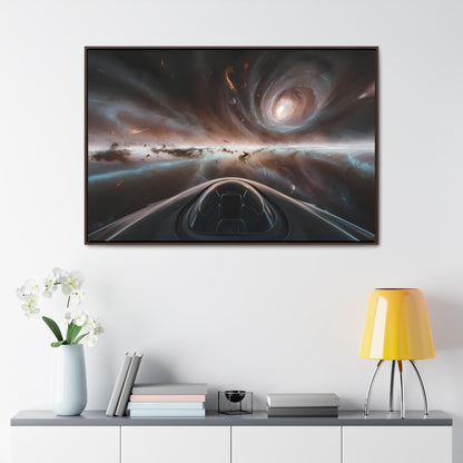 Journey Through the Celestial Abyss - Gallery Canvas Wraps, Horizontal Frame