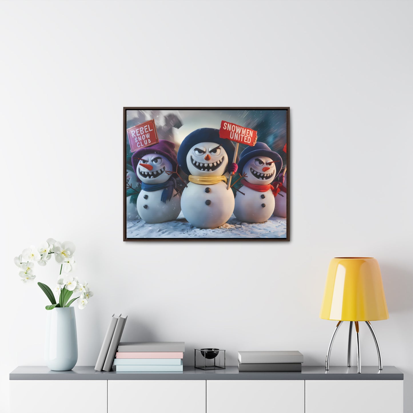 Frosty Revolt - Gallery Canvas Wraps, Horizontal Frame