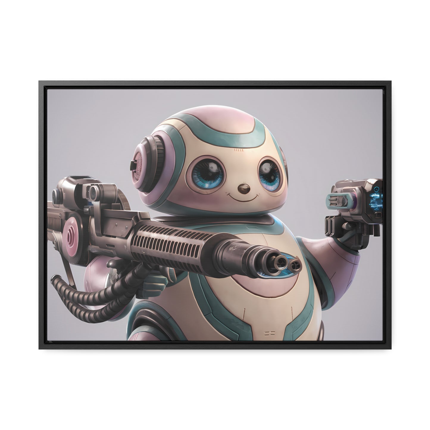 "Adorable Defender" - Gallery Canvas Wraps, Horizontal Frame