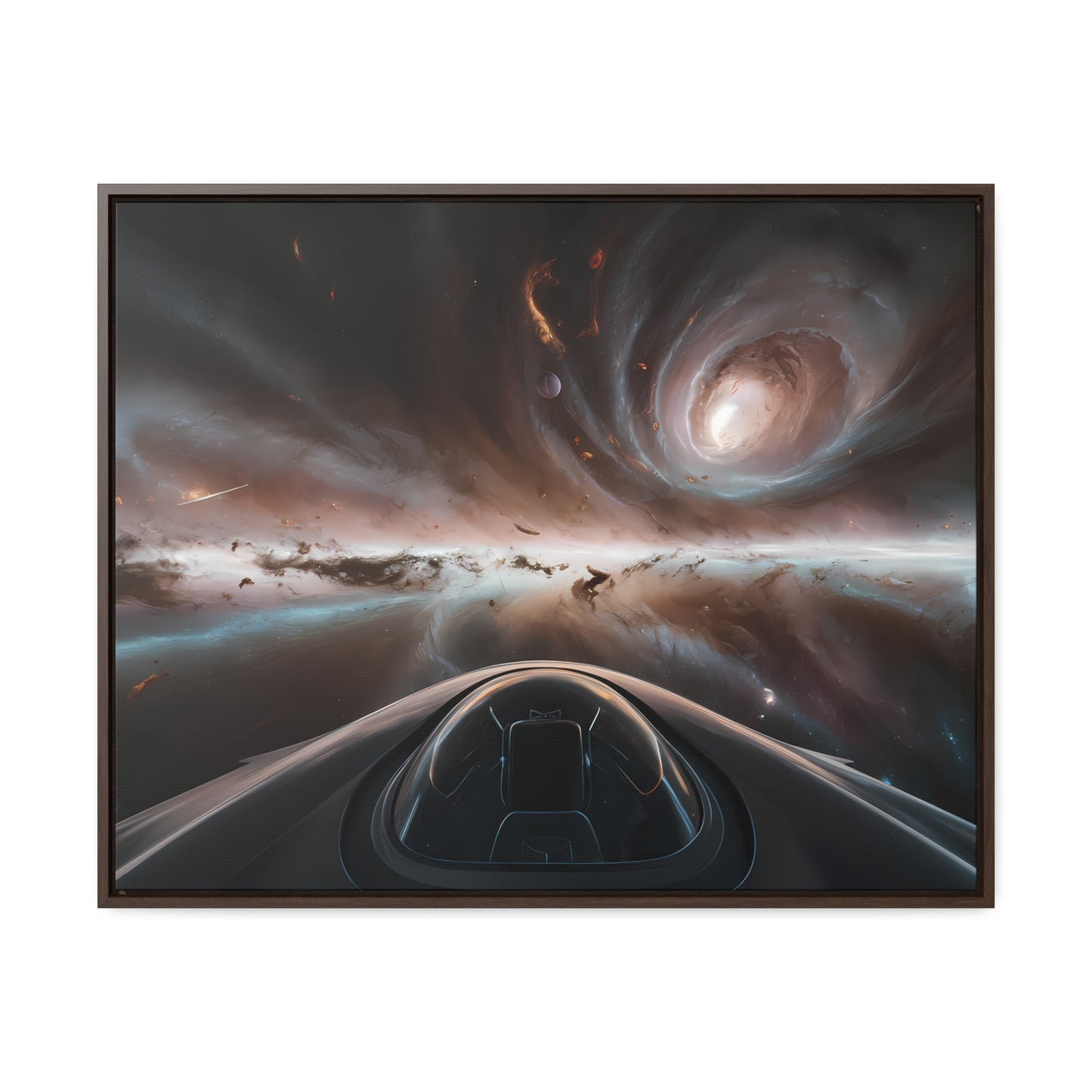 Journey Through the Celestial Abyss - Gallery Canvas Wraps, Horizontal Frame