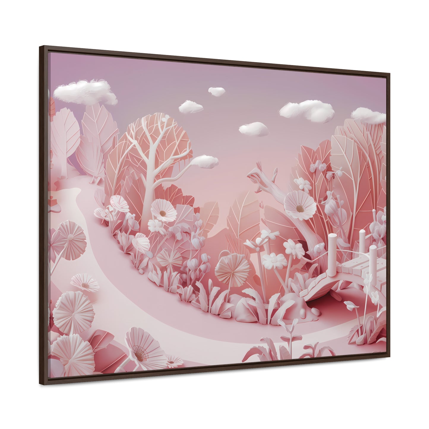 Whimsical Dawn Garden - Gallery Canvas Wraps, Horizontal Frame