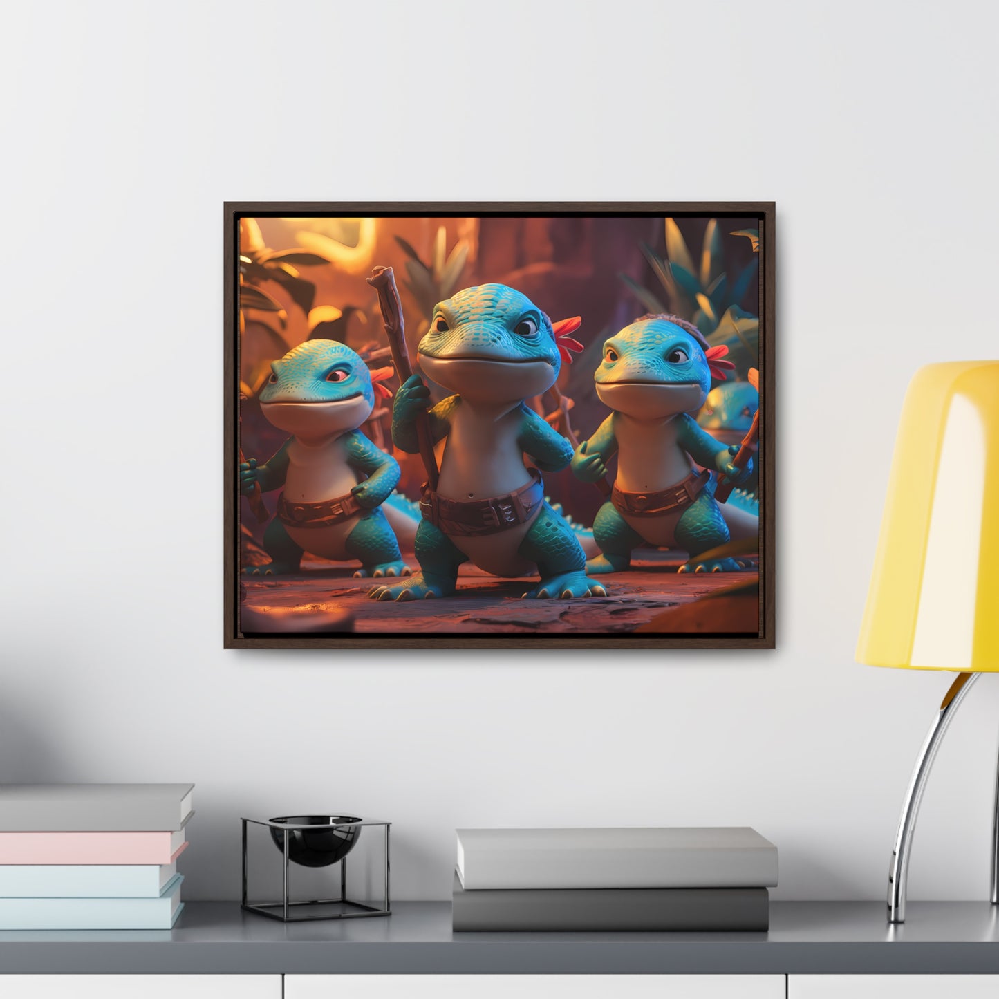 Guardians of the Jungle Tribe - Gallery Canvas Wraps, Horizontal Frame