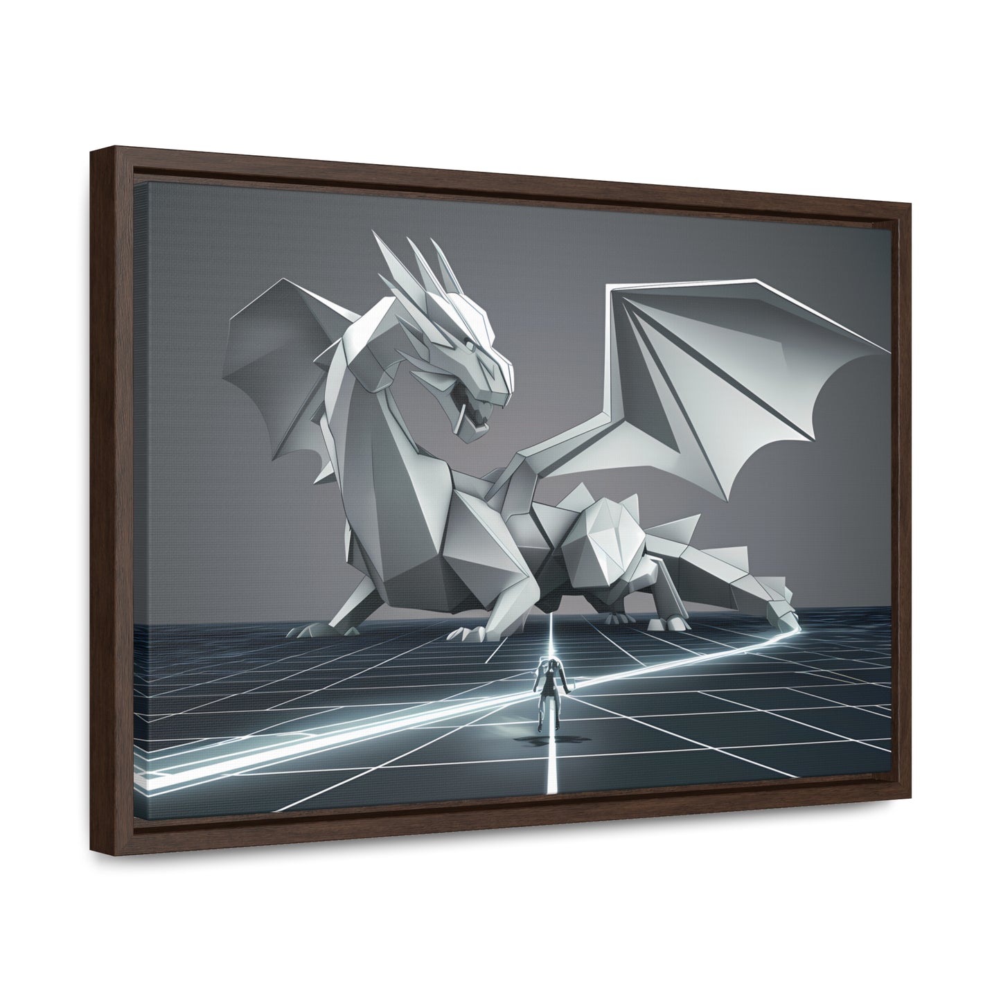 Confrontation in the Digital Realm - Gallery Canvas Wraps, Horizontal Frame