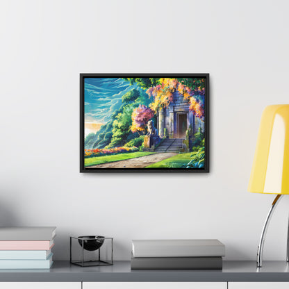 Sanctuary of the Forgotten Dawn - Gallery Canvas Wraps, Horizontal Frame