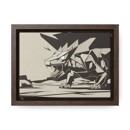 Raging Stone Guardian - Gallery Canvas Wraps, Horizontal Frame