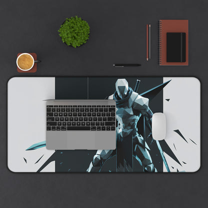 Digital geometric Warrior - Desk Mat