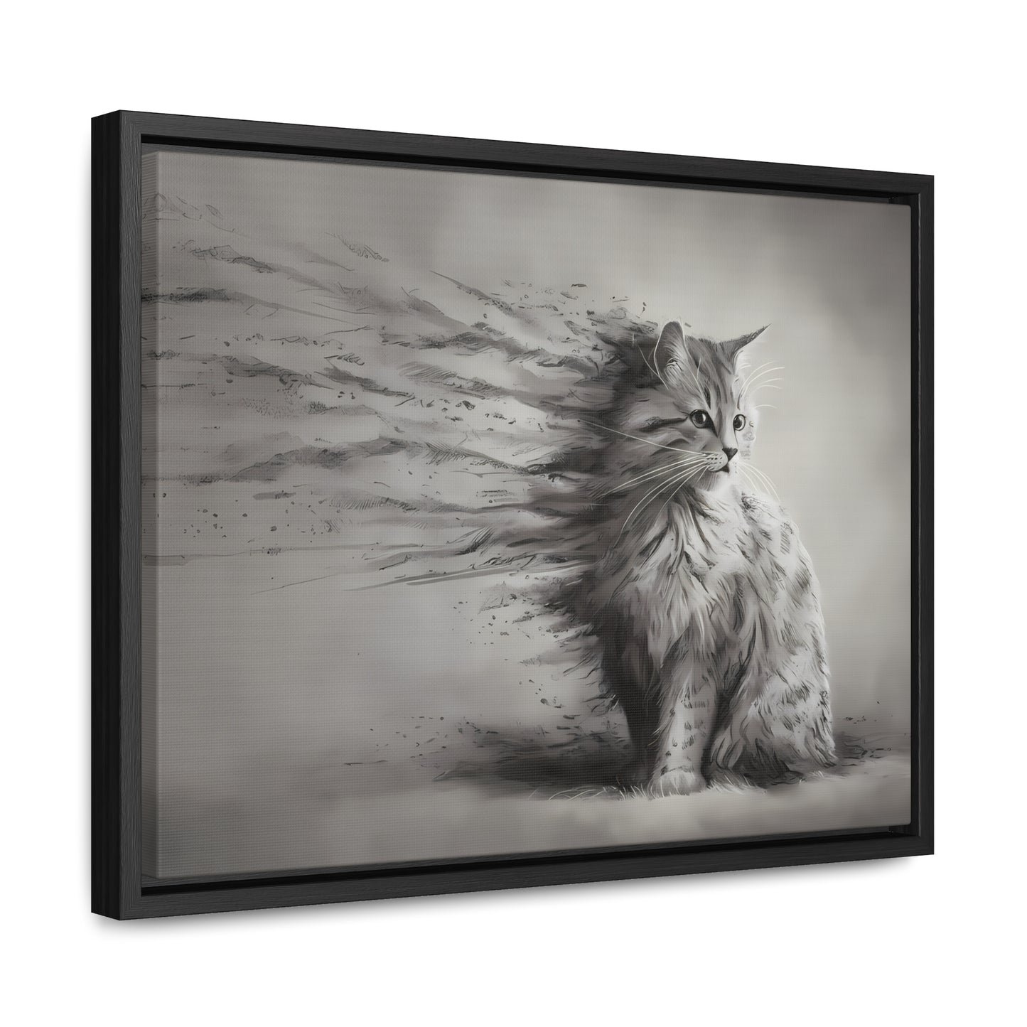 Ephemeral Whiskers - Gallery Canvas Wraps, Horizontal Frame