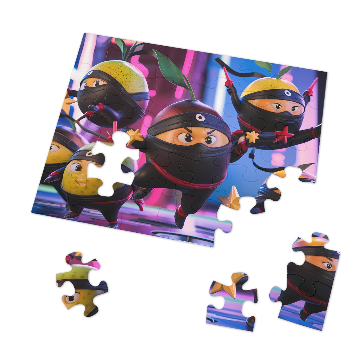 Fruity Ninja Warriors - Jigsaw Puzzle (30, 110, 252, 500,1000-Piece)