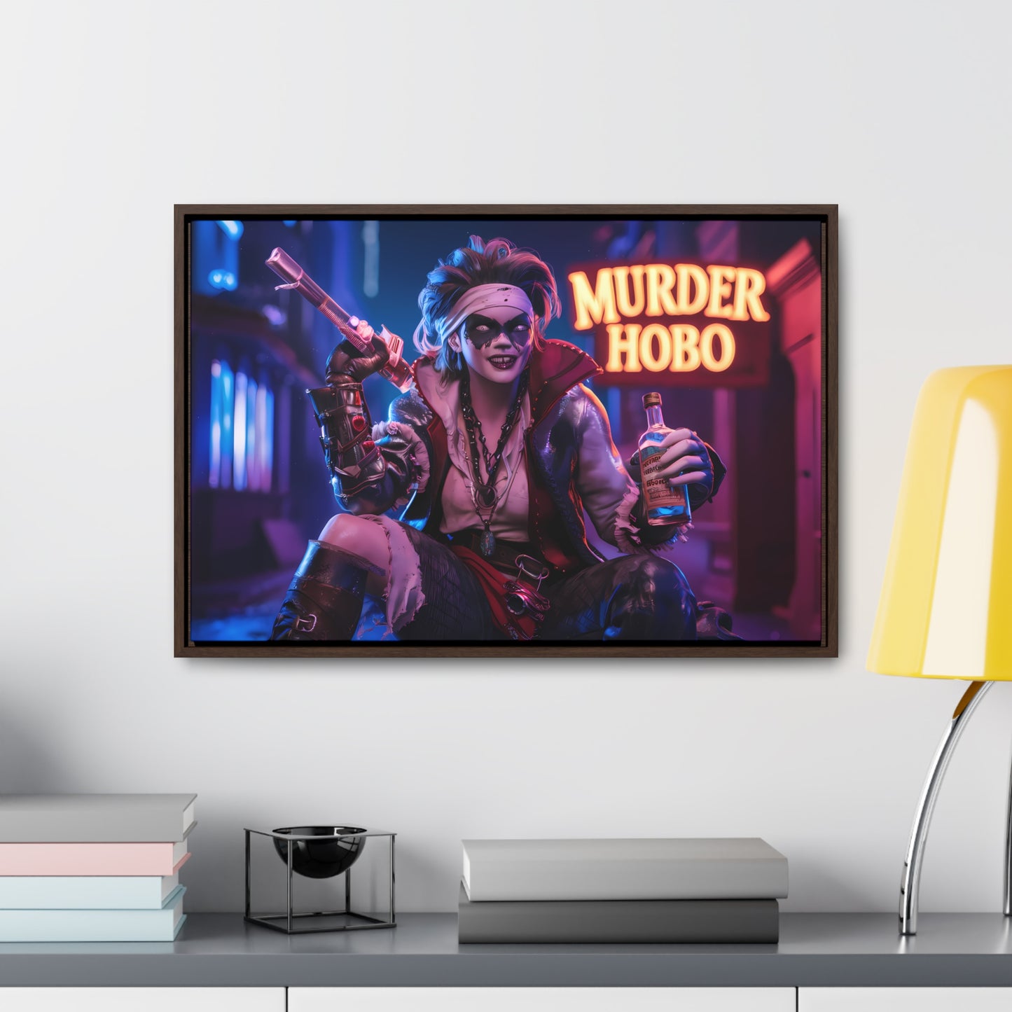 Neon Anarchy - Gallery Canvas Wraps, Horizontal Frame