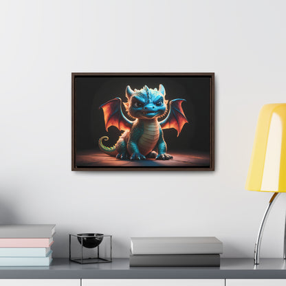 Fierce Baby Dragon Guardian - Gallery Canvas Wraps, Horizontal Frame