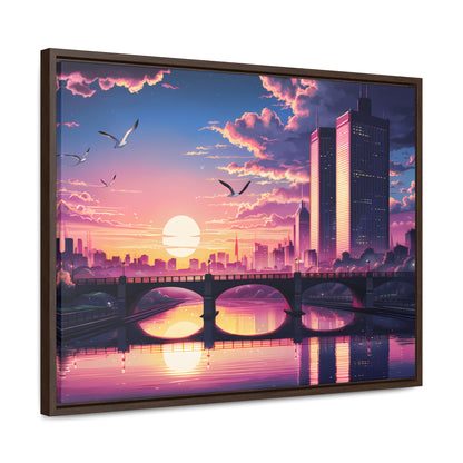 Twilight Reflections - Gallery Canvas Wraps, Horizontal Frame