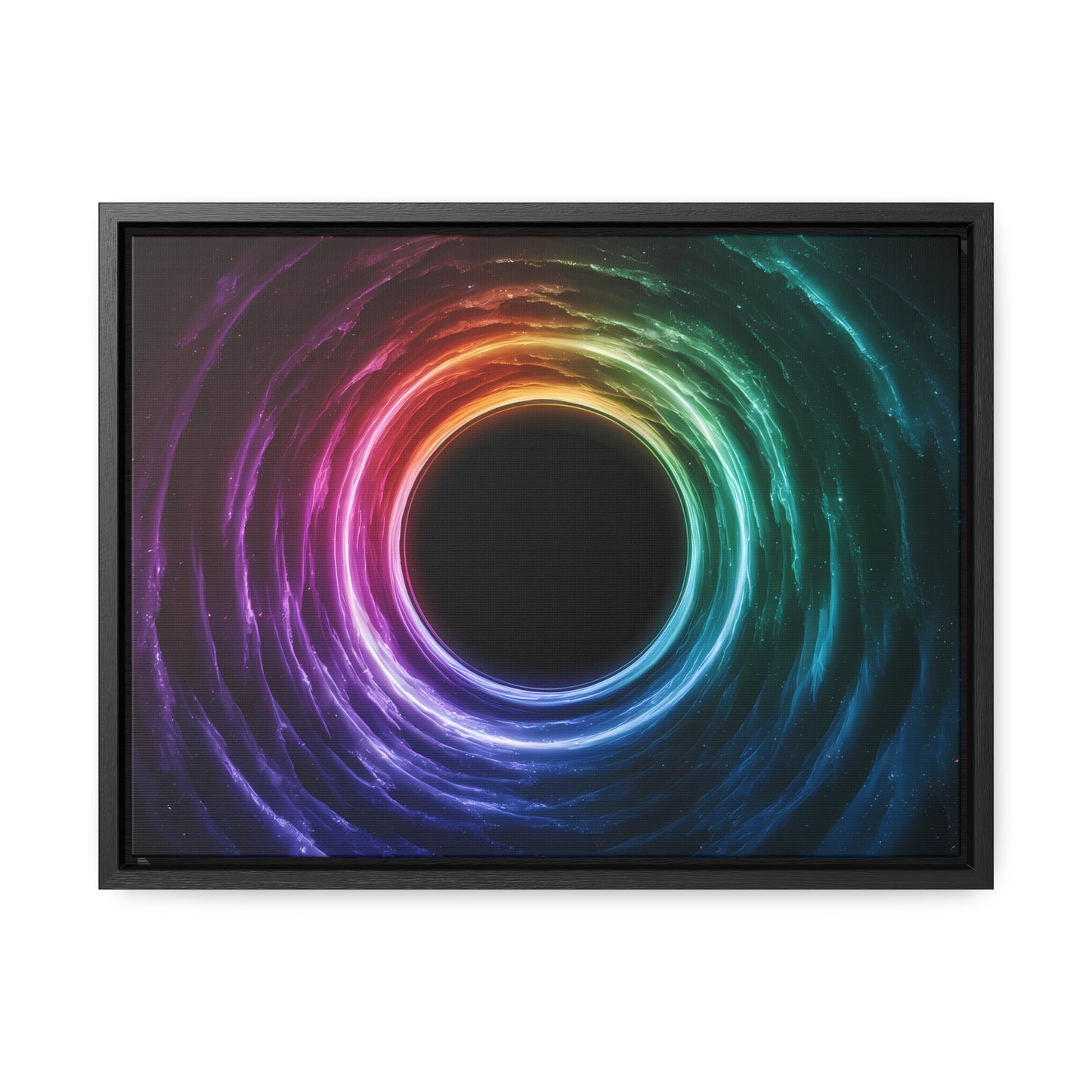 Cosmic Vortex of Light - Gallery Canvas Wraps, Horizontal Frame