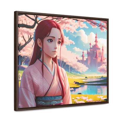 "Whispers of Spring in the Enchanted Realm" - Gallery Canvas Wraps, Horizontal Frame