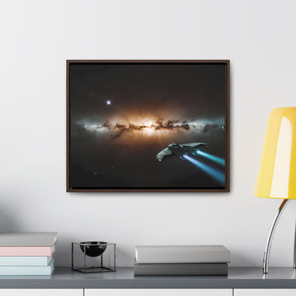 Voyage Through the Cosmic Abyss - Gallery Canvas Wraps, Horizontal Frame