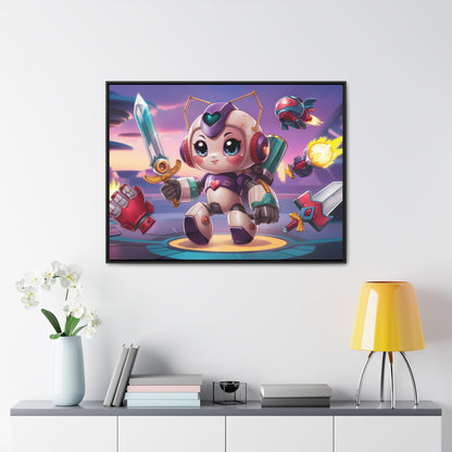 Battle Bot Hero - Gallery Canvas Wraps, Horizontal Frame