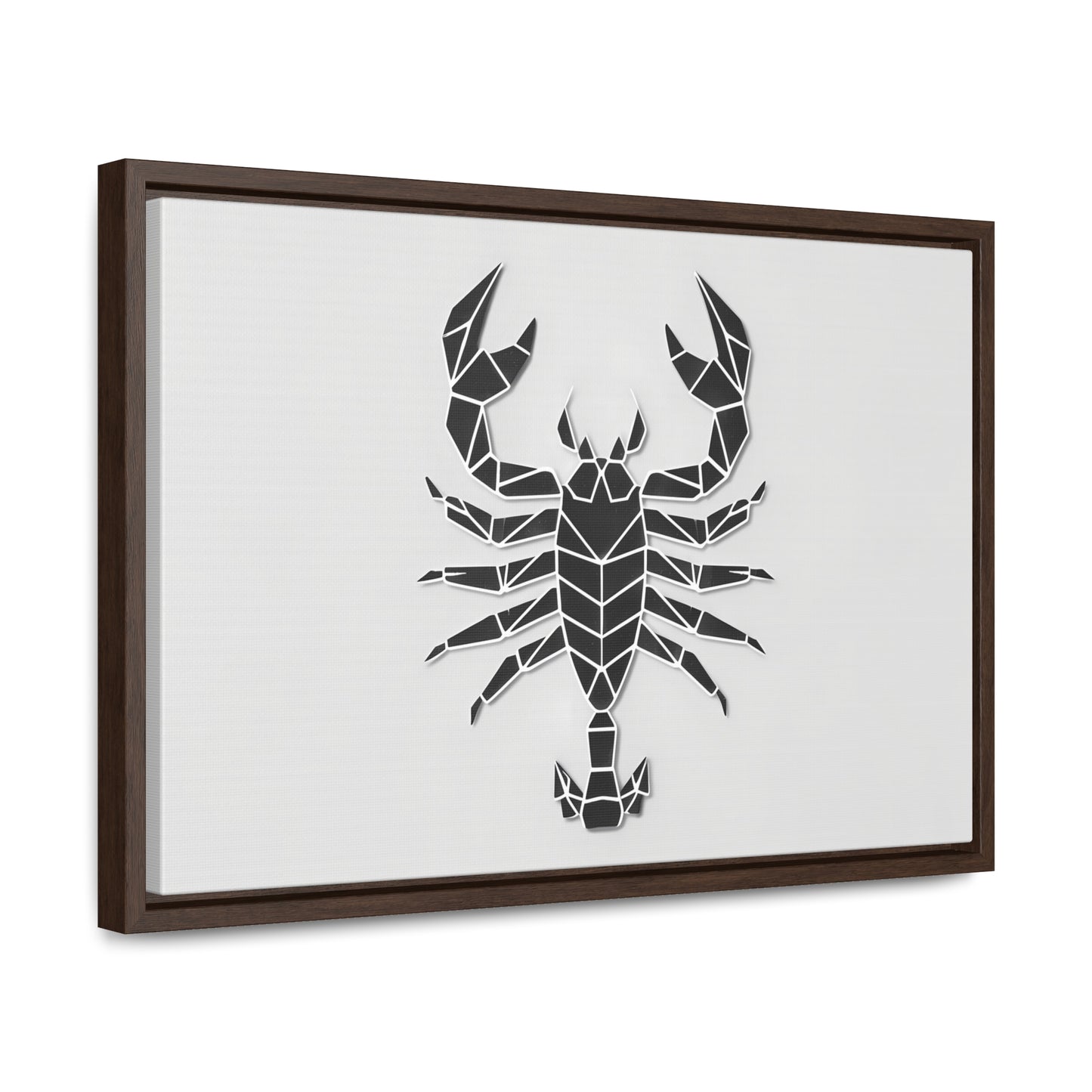 Geometric Scorpion Icon - Gallery Canvas Wraps, Horizontal Frame