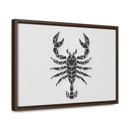 Geometric Scorpion Icon - Gallery Canvas Wraps, Horizontal Frame