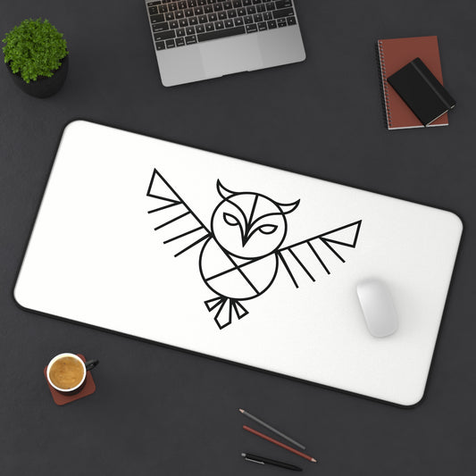 Symmetric Owl Guardian - Desk Mat