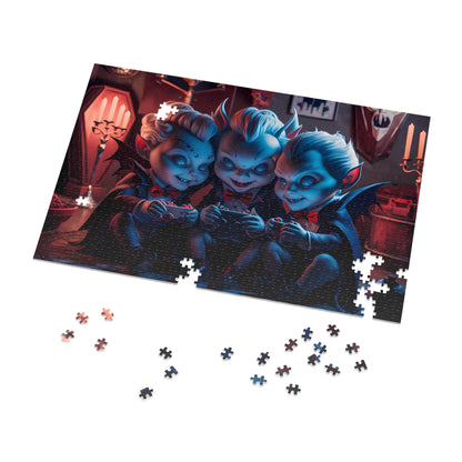 Little Vampires' Game Night - Jigsaw Puzzle (30, 110, 252, 500,1000-Piece)