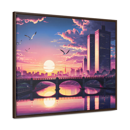 Twilight Reflections - Gallery Canvas Wraps, Horizontal Frame