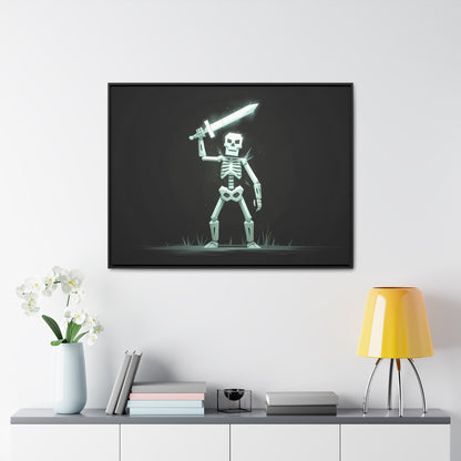 Rise of the Skeleton Warrior - Gallery Canvas Wraps, Horizontal Frame