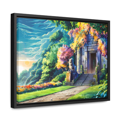 Sanctuary of the Forgotten Dawn - Gallery Canvas Wraps, Horizontal Frame