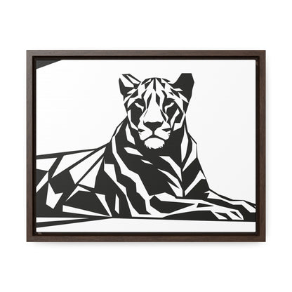 Majestic Geometric Tiger - Gallery Canvas Wraps, Horizontal Frame