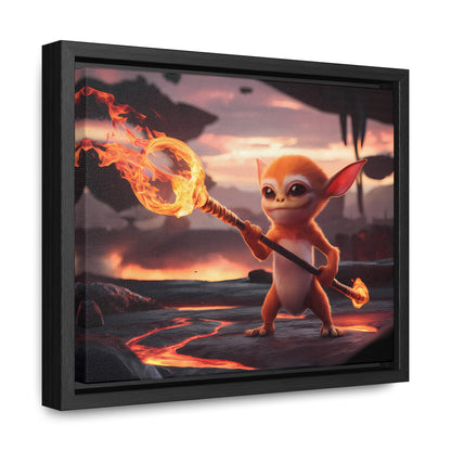 "Guardian of the Flame" - Gallery Canvas Wraps, Horizontal Frame